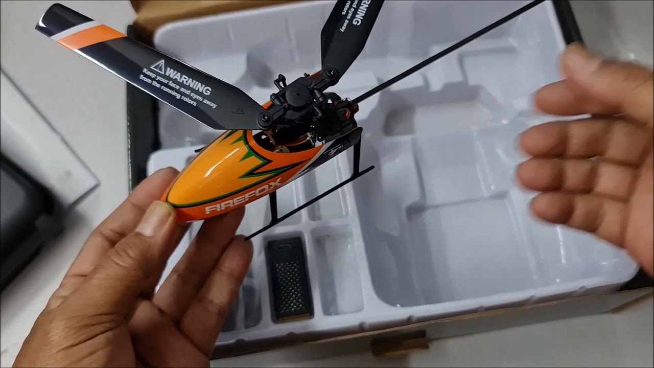 Firefox C129 rc helicopter 4ch unboxing and test