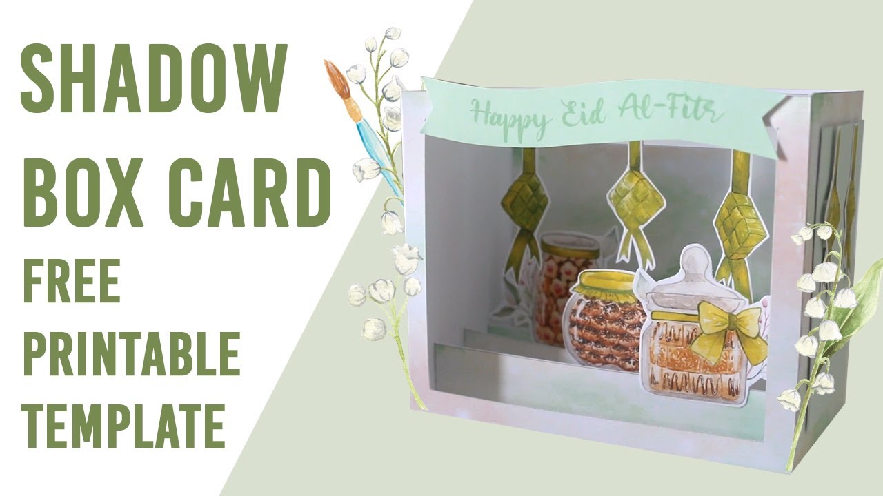 Eid Shadow Box Card | 🌟 FREE Printable Template 🌟