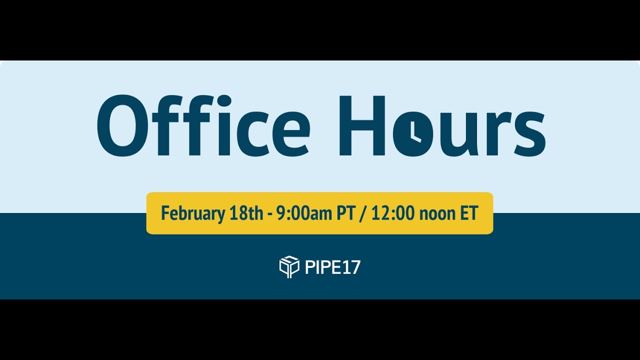 Pipe17 Office Hours - Advanced Order Routing