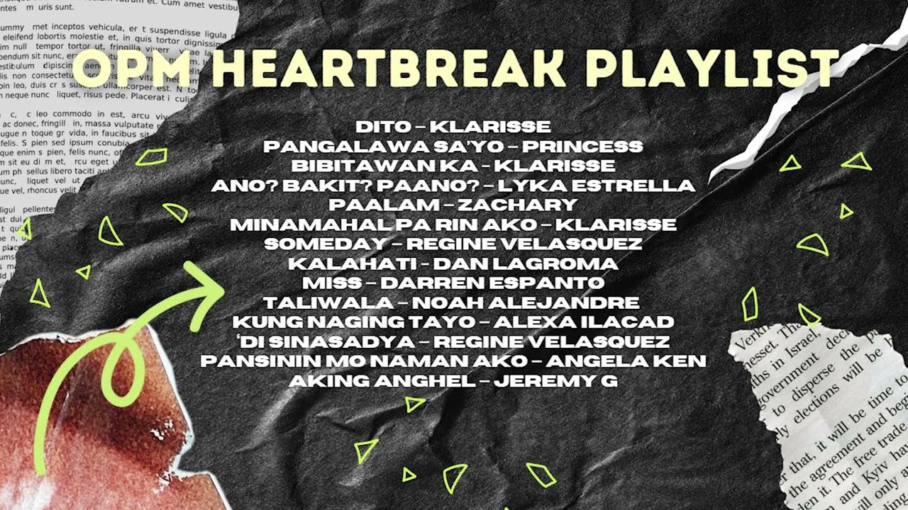 OPM Heartbreak Playlist