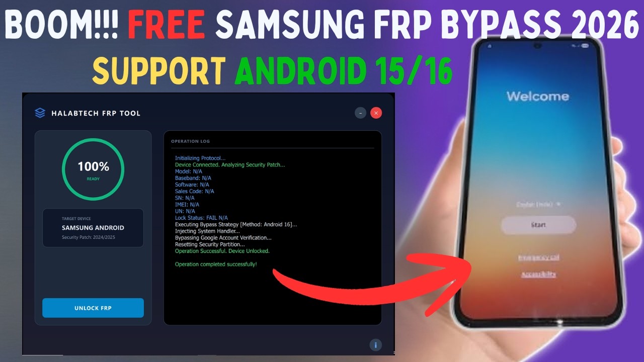 All Samsung FRP Bypass 2026 Android 15/16 2026 New FRP Tool | Remove Google Account | SB Mobile LAB📲