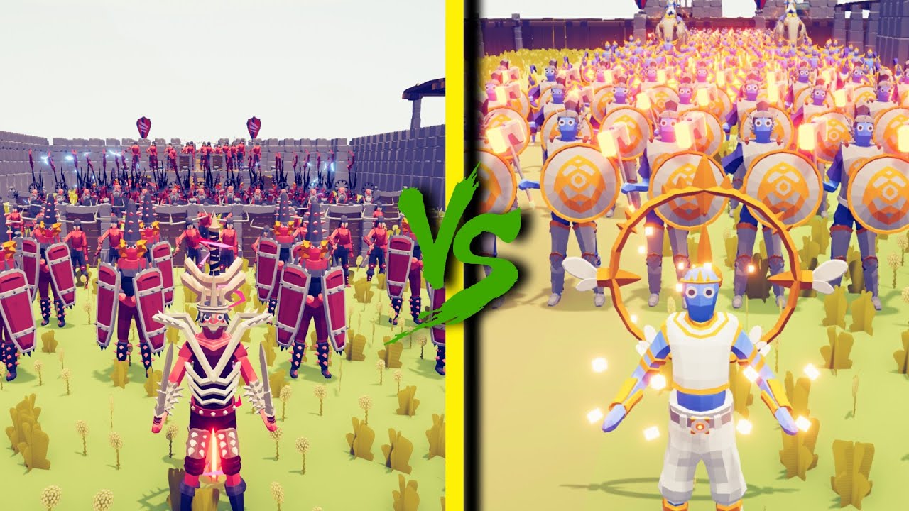 EVIL FACTION vs GOOD FACTION - Totally Accurate Battle Simulator TABS