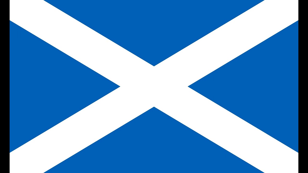 SCOTLAND flag 10 Hours HD High Res. (Screensaver, one of the four countries of the United Kingdom)