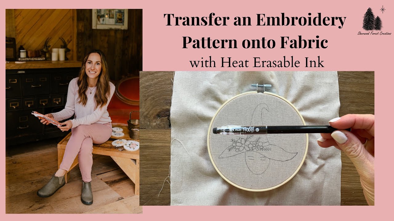 Transfer an Embroidery Pattern onto Fabric using Heat Erasable Ink Pen