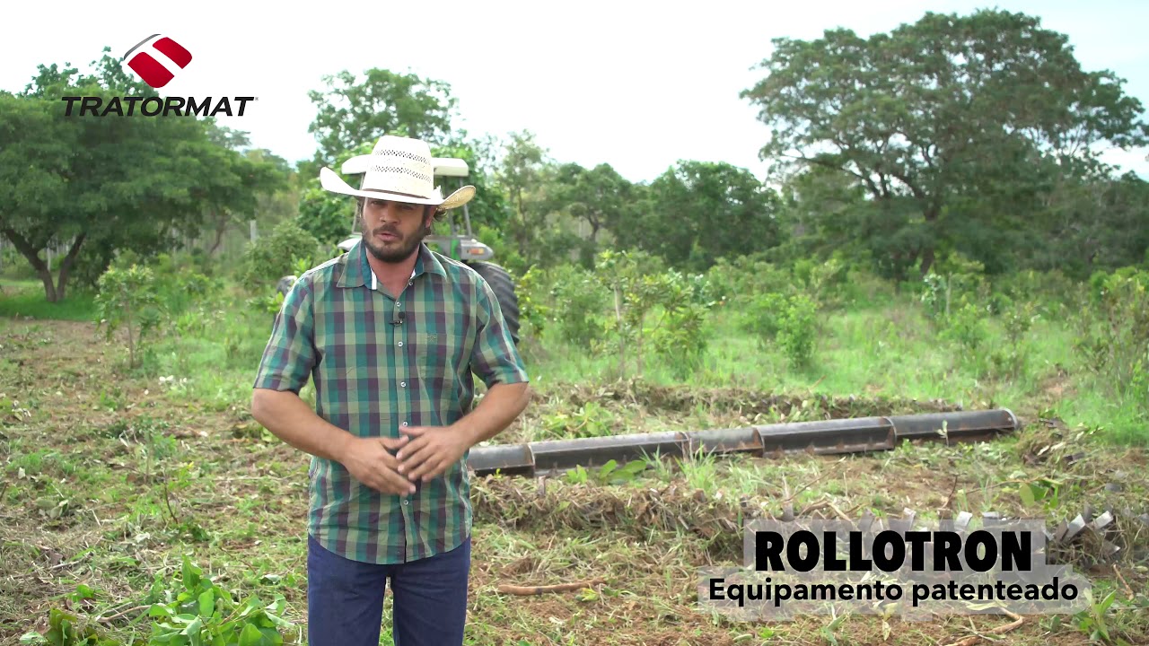 Rollotron Limpa pastos,incorpora sementes nivelamento de solo