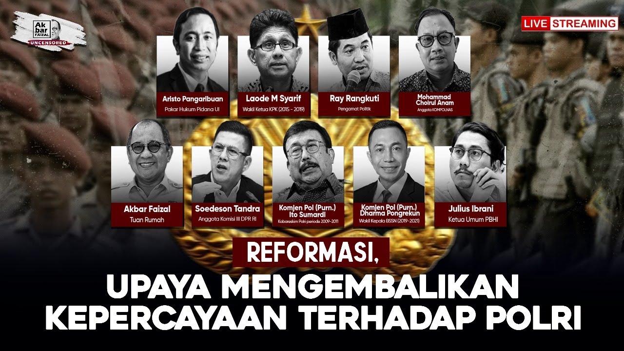 🔴LIVE | REFORMASI, UPAYA MENGEMBALIKAN KEPERCAYAAN TERHADAP POLRI