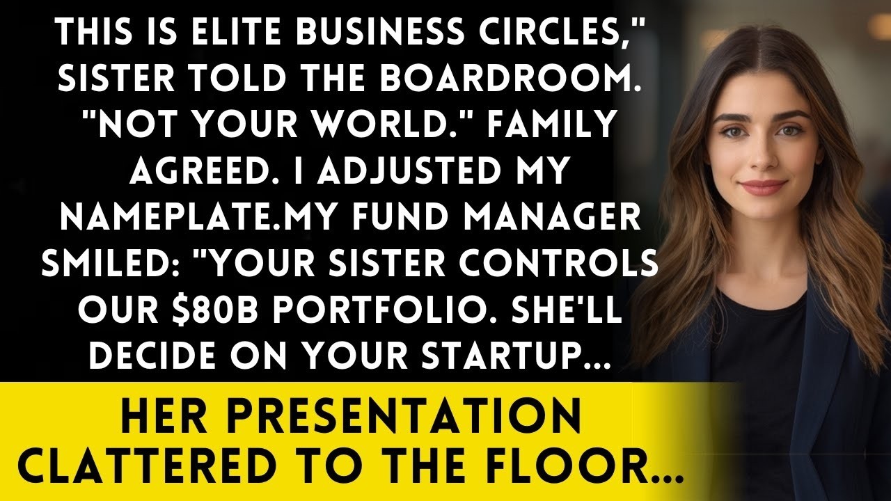Sister Said 'You'll Never Reach This Level' - During Her Pitch To My Silent Investment Fund