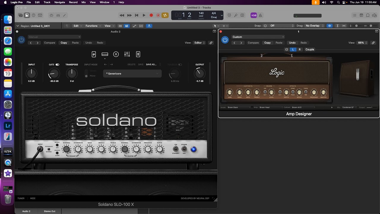 How to get good metal guitar tone with only Logic Pro stock plugins.