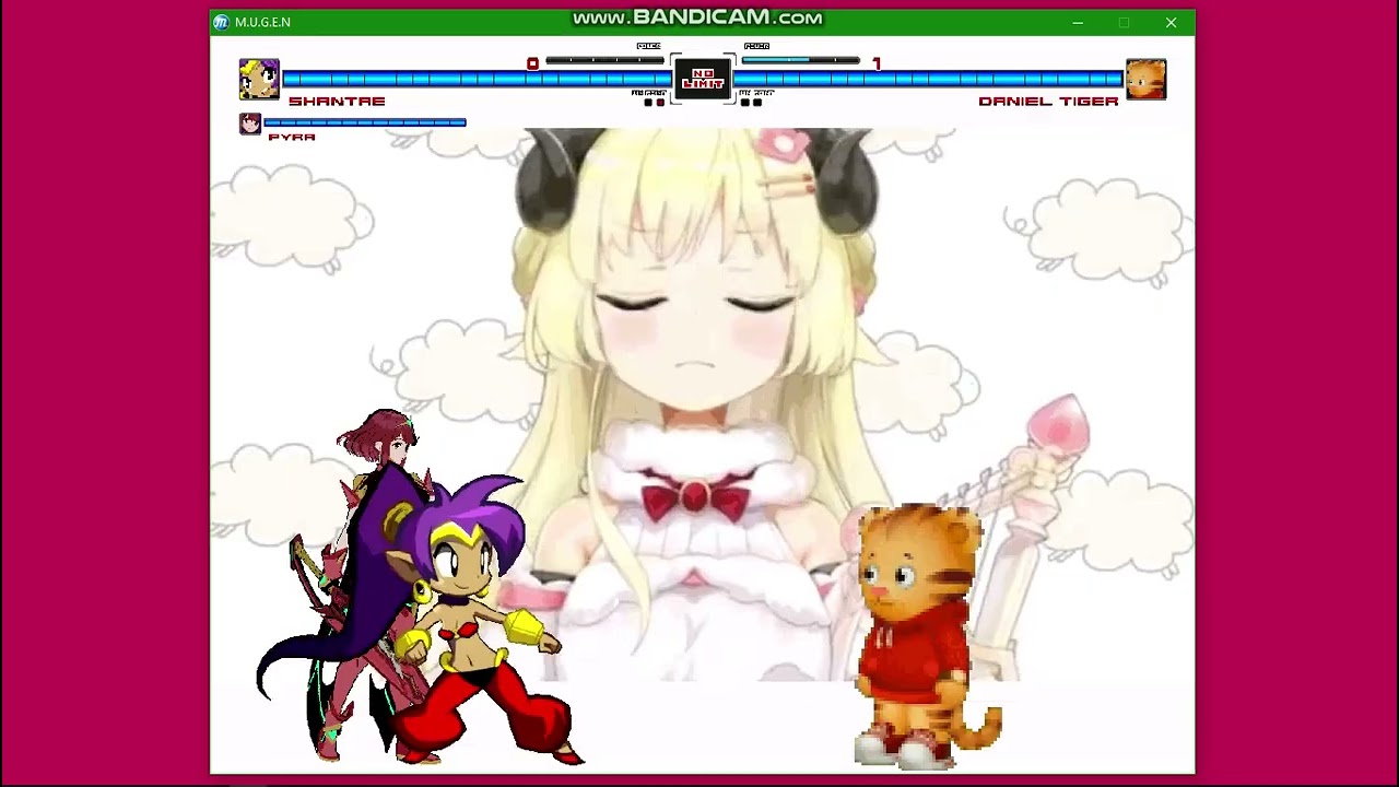 MUGEN REQUEST:Shantae and Pyra vs Daniel Tiger|MUGEN ALL STARS 1.1B🍨