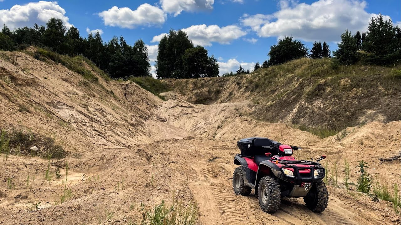 quad Honda Foreman 500 FM - #99 ... znowu większa jamka 😎