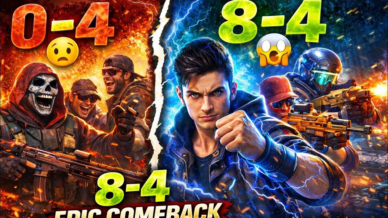4 Round Haar Ke Bhi Jeet Gaye 😈 | Insane 3V3 Headshot Only Comeback@aplegame-t7d 