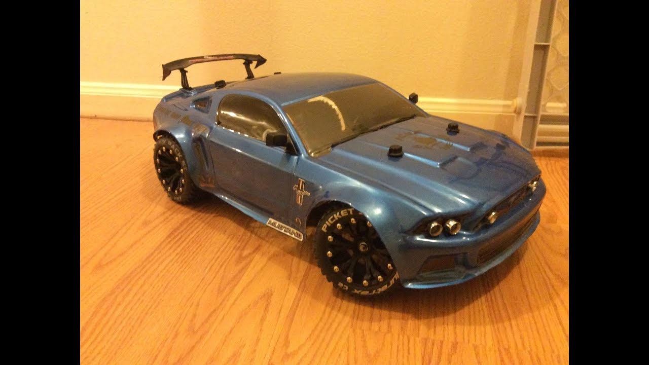 TURNING A 1/10 TRAXXAS SLASH TO A 1/8 TRAXXAS MUSTANG SLASH