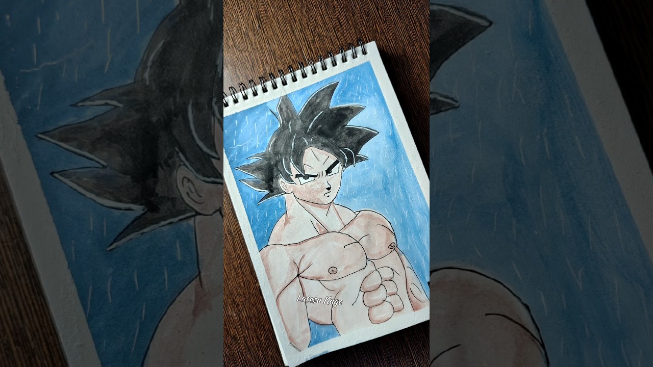 Draw Goku With Me 😀 #shorts#goku