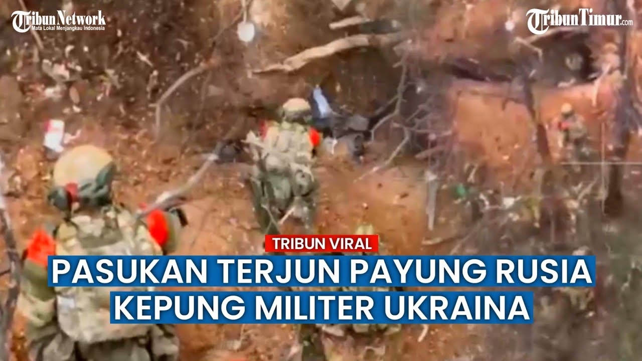 Pasukan Terjun Payung Rusia Kepung dan Tembaki Parit Ukraina di Artemovsk