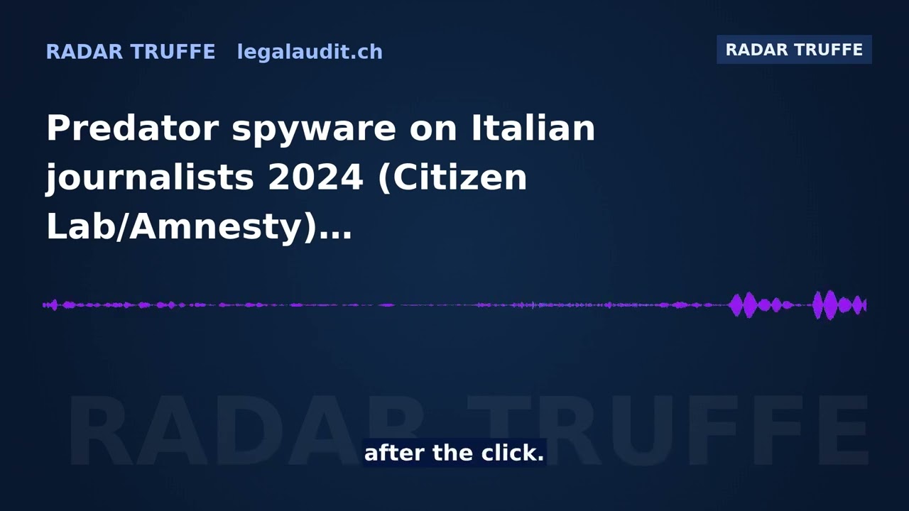 Predator spyware on Italian journalists 2024 (Citizen Lab/Amnesty)