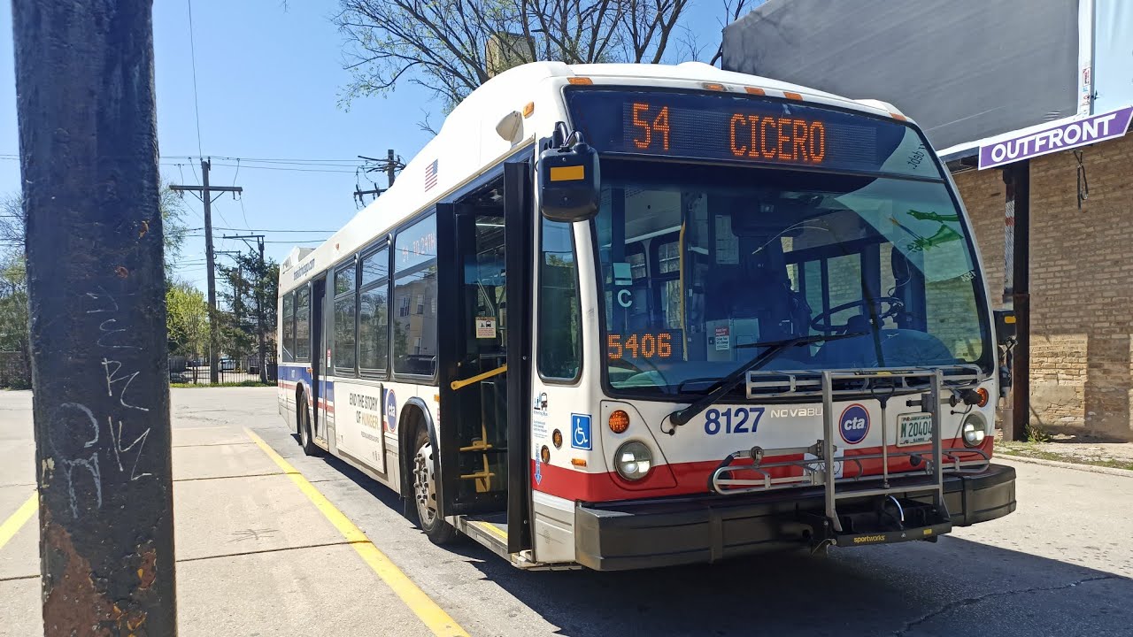 Ride On CTA 2014 Nova Bus LFS 8127 On Rt 54 Cicero to 24th Place