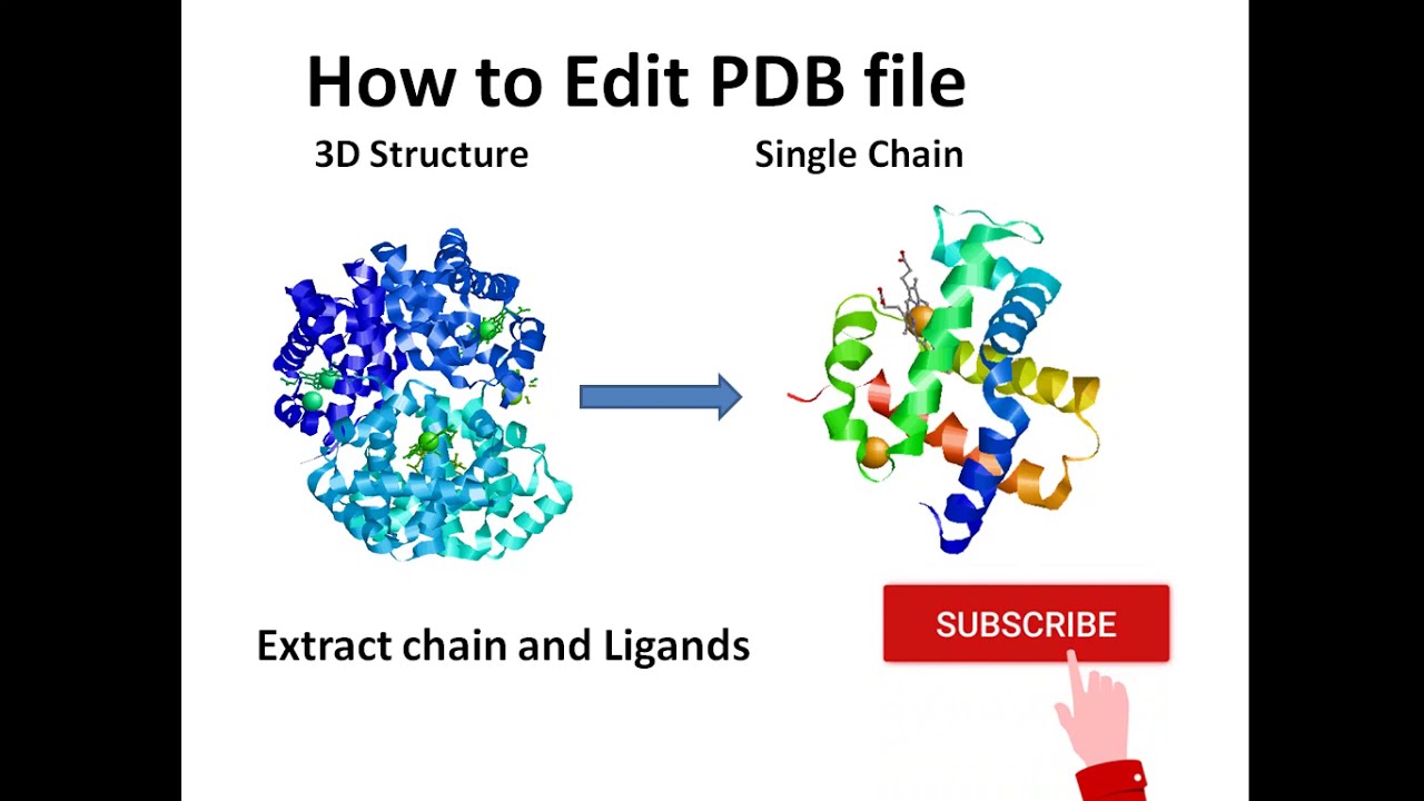How to extract single chain from PDB files (Edit PDB files)