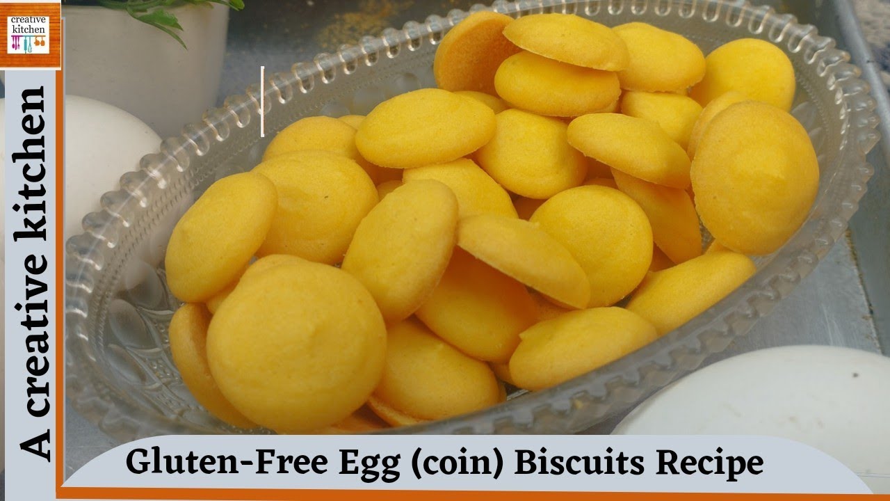How To Make Gluten Free Egg  Biscuits||Coin Biscuits Recipe by #acreativekitchen