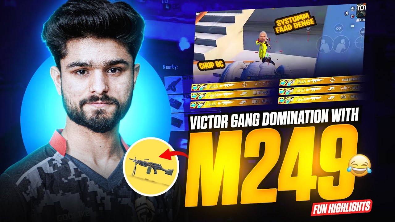M249 + M249 vs CONQUEROR LOBBY😂| BGMI HIGHLIGHT