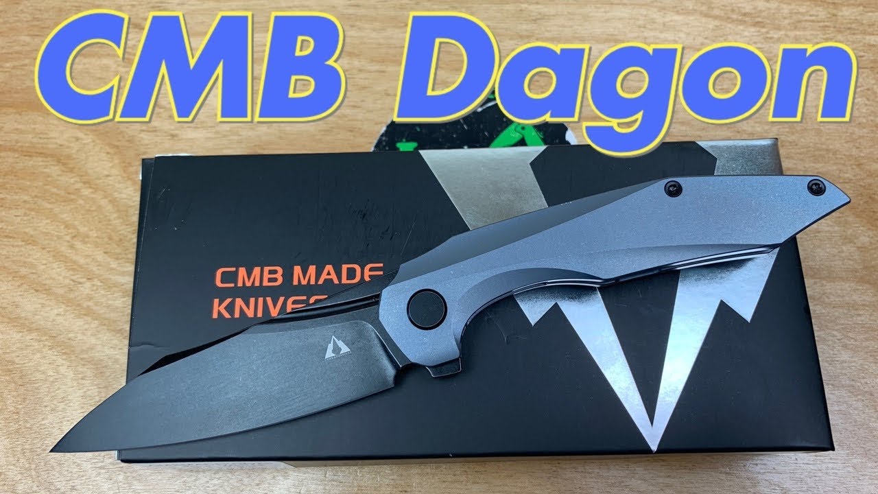 CMB Dagon titanium flipper knife !  Bolt Vision design !  Full sized yet so lightweight !
