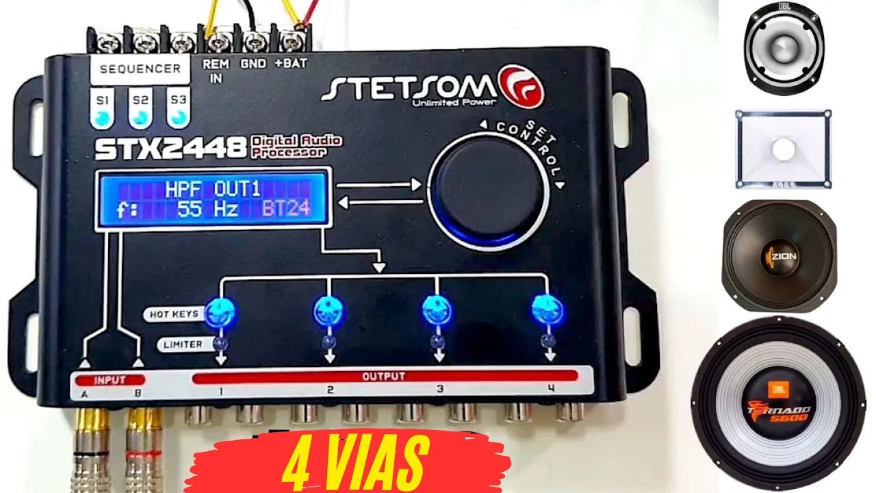 Cortes de Frequência para caixa trio 4 vias STX2448 - Passo a Passo para iniciantes - MUITO FÁCIL