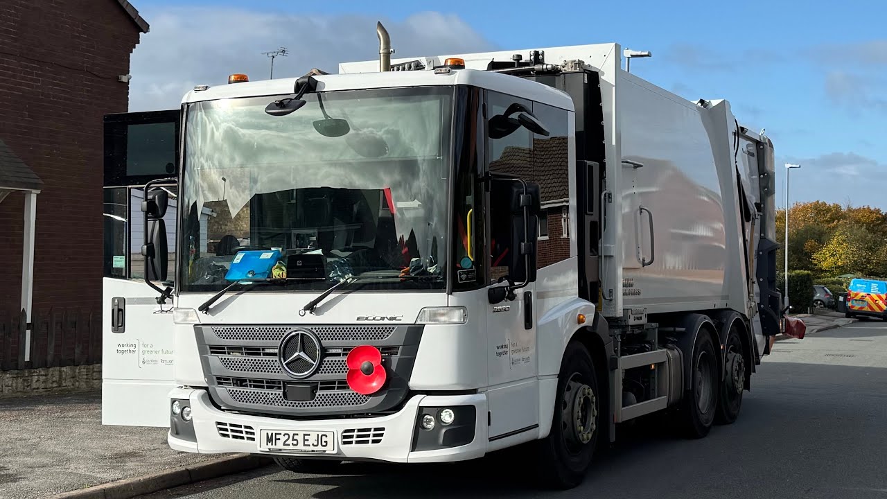 Mercedes Econic Refuse Truck on General Waste, EJG