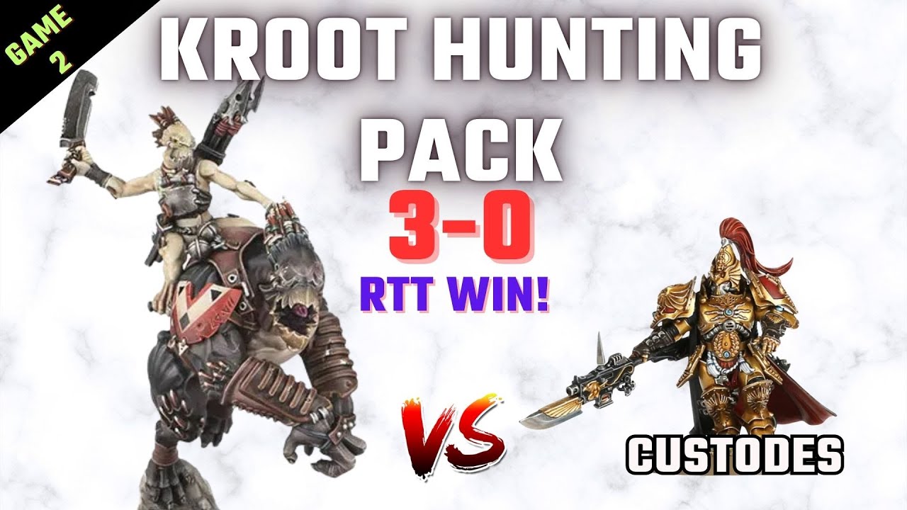 Kroot Hunting Pack 3-0 Rtt Win vs custodes | Pariah Nexus Competitive | Warhammer 40k Battle Report