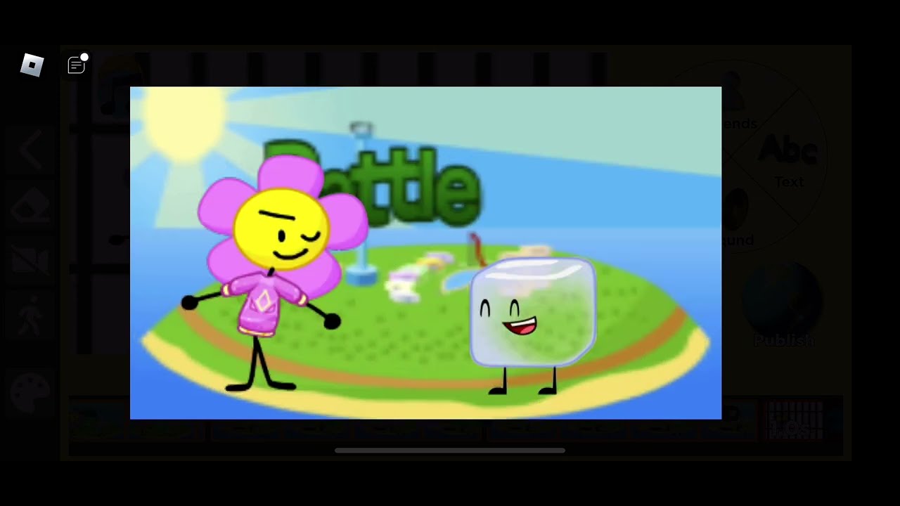 I made bfdi In Roblox my Movie￼￼