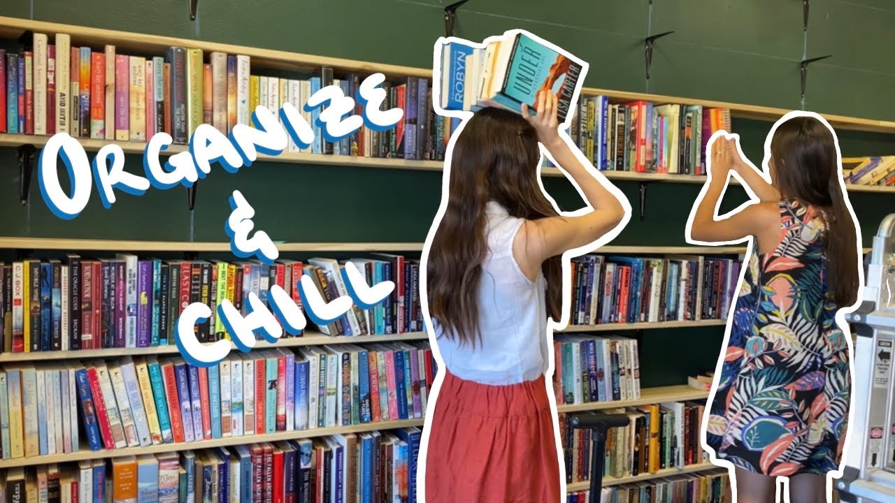 Organizing our 1st Set of Floor-to-Ceiling Bookshelves!