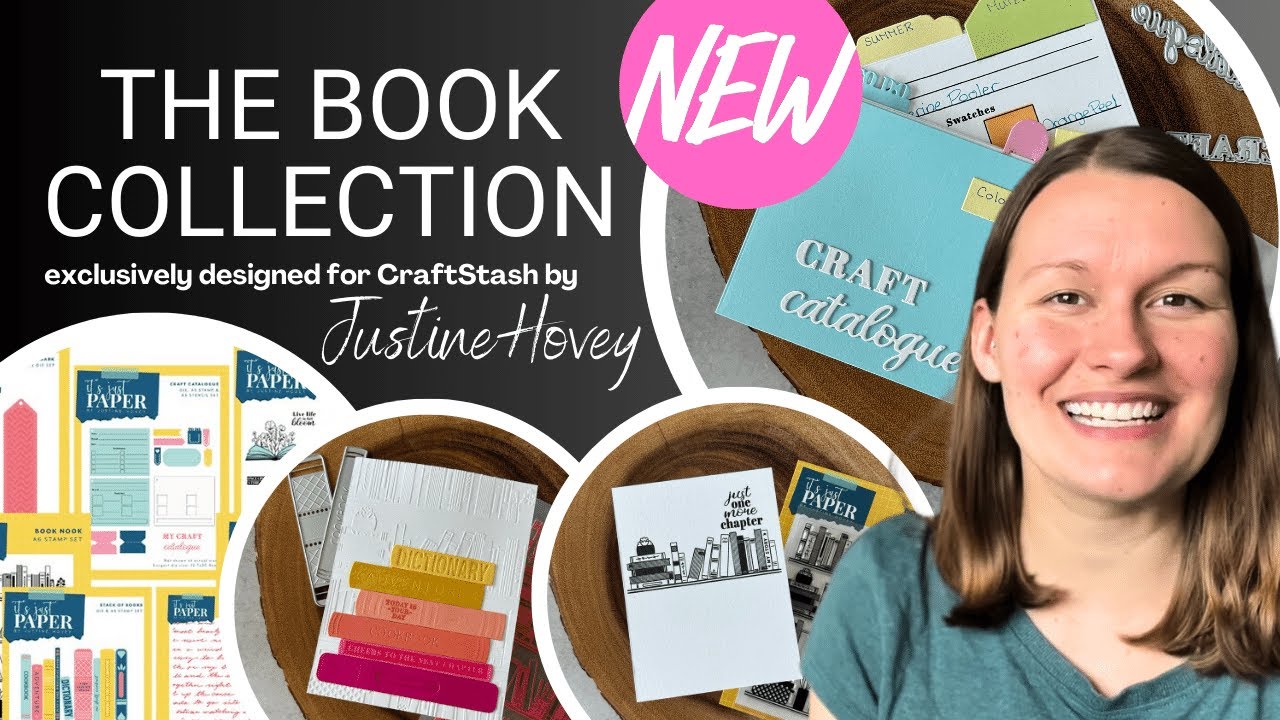 Book Themed Cardmaking Collection - It's Just Paper by Justine Hovey