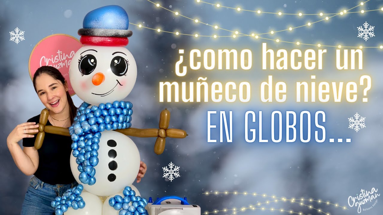 ¿Como hacer un muñeco de nieve? PASO A PASO! TUTORIAL!