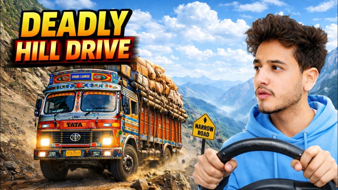 DRIVING HEAVY INDIAN TRUCK ON HILLS IS NOT EASY 😱!! EURO TRUCK SIMULATOR 2 