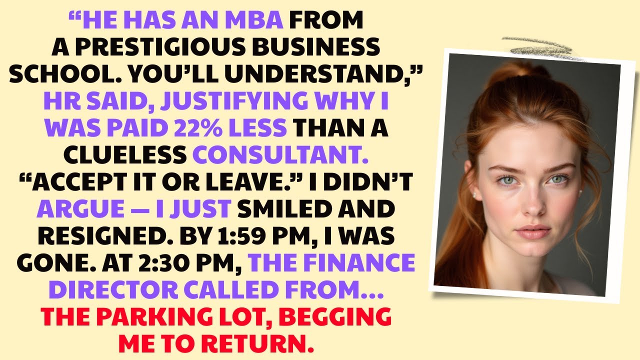 HR Defended the Pay Gap — I Quit on the Spot. They Panicked Fast.