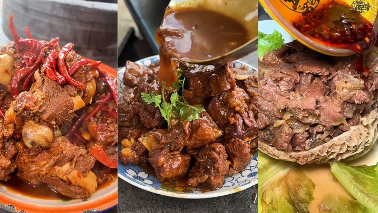 【東北裘仟尺】當你有一個東北農村的老丈母娘，牛肚包牛肉和椒麻大棒骨的不同做法#日常记录#真实生活#农村日常#记录我的乡村生活