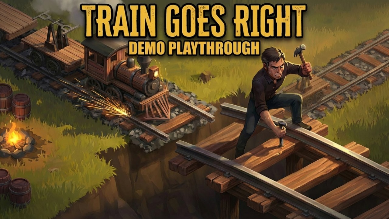 Train Goes Right | First Look at This Cozy Railroad Simulator