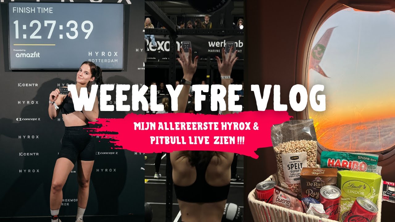 MIJN ALLEREERSTE SOLO HYROX en PITBULL CONCERT! | Weekly Fre Vlog