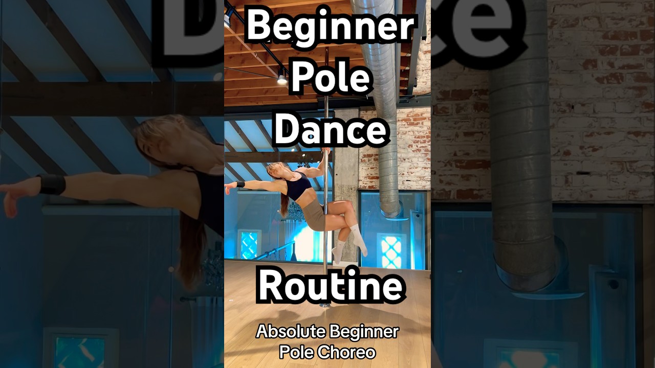 Absolute Beginner Pole Dance Routine #polesport #poledance #polefit #poleflow