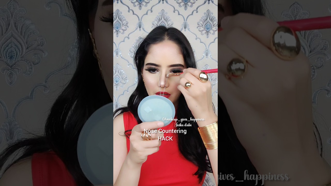 😀❤️ MOST VIRAL PIN NOSE HACK 🤢🤯✨#shortvideo #makeup #trendingshorts #viralvideo