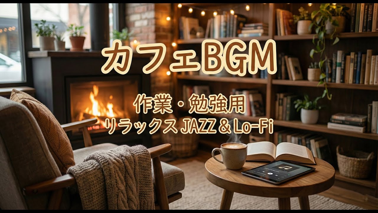 【商用利用可能】 【作業用BGM】最高の集中力をもたらすカフェ音楽 - 勉強・仕事・読書のためのリラックスJazz & Piano