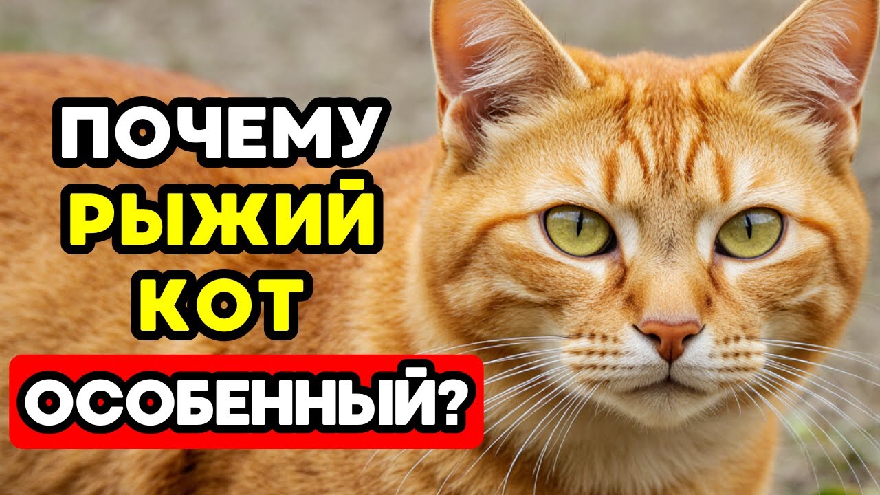 Твой РЫЖИЙ КОТ &mdash; ОСОБЕННЫЙ! Вот что говорит наука!