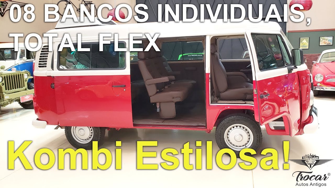 Já pensou viajar em uma Kombi Luxuosa assim? Serviço de tapeçaria completa da VW Kombi, motor FLEX