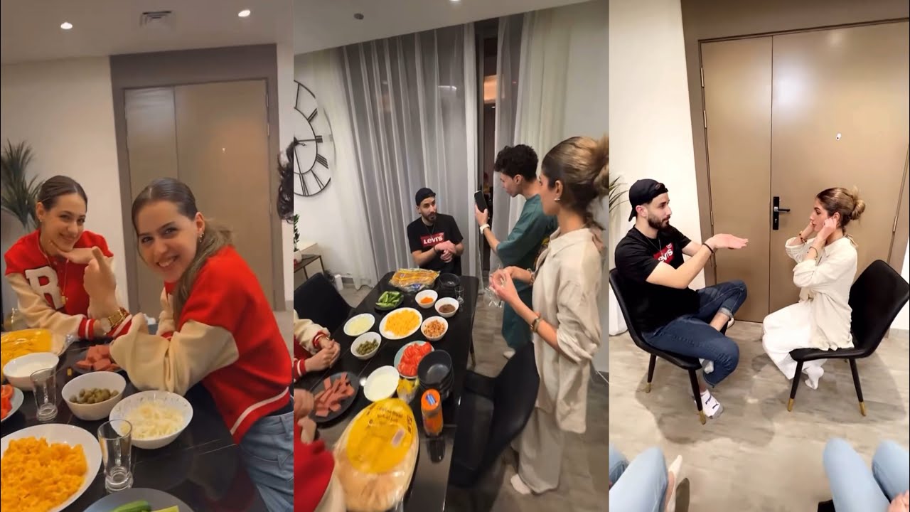 سنابات نارين بيوتي | اسامة مروة يتحدى شيرين و سيدرا مع لانا ولين 😂😍🔥