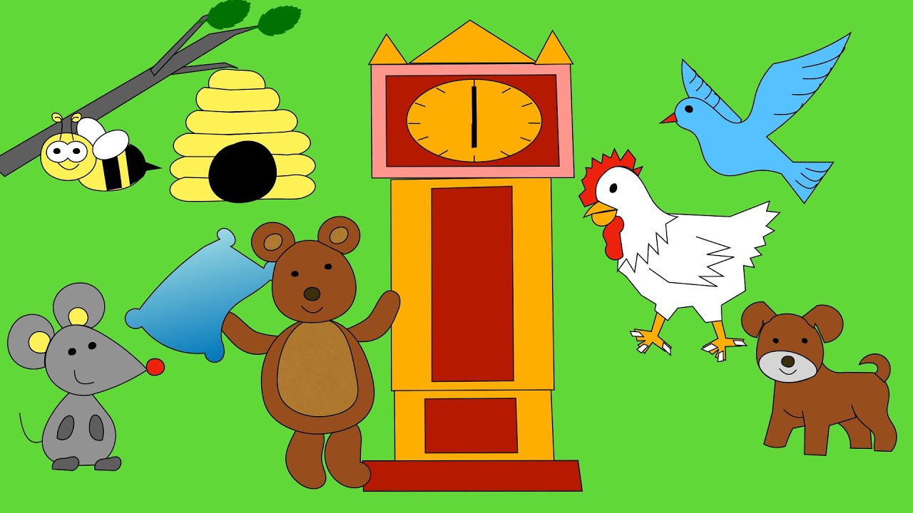 Hickory Dickory Dock with lyrics  | Nursery Rhymes & Kids Songs  #hickorydickorydock #analogclock