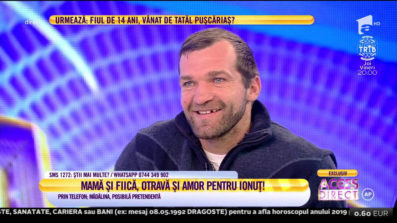 Ionuț, cel care a fost înșelat de o tânără pe Facebook, și-a găsit iubită în platoul Acces Direct