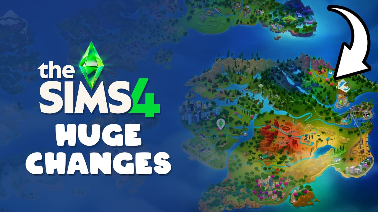 Моддер сделал то, чего EA так и не смогла добиться от карты мира в The Sims 4