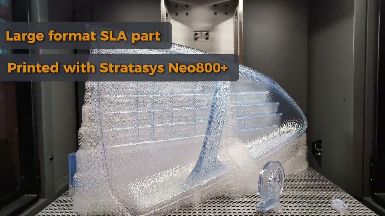 Stratasys Neo800+ & PostProcess DEMI 4100 | Optimized Workflow for Large SLA Parts