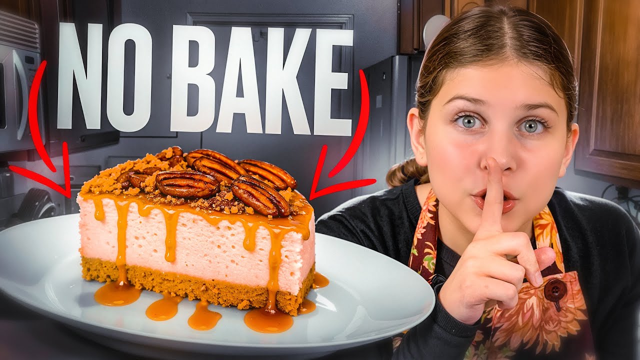 Яблочный пирог с пеканом и чизкейком без выпечки | Простой десерт на День благодарения