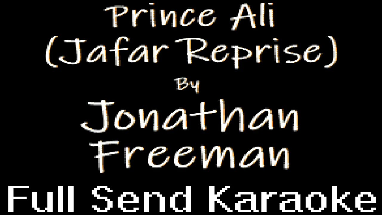 Jonathan Freeman - Prince Ali (Jafar Reprise) (Karaoke)