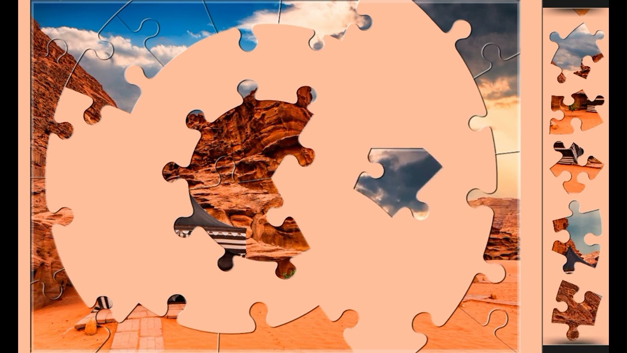 Wadi Rum Desert Jordan❤️😊 jigsaw puzzle🧩🧩 \\ @funpuzzle1122 