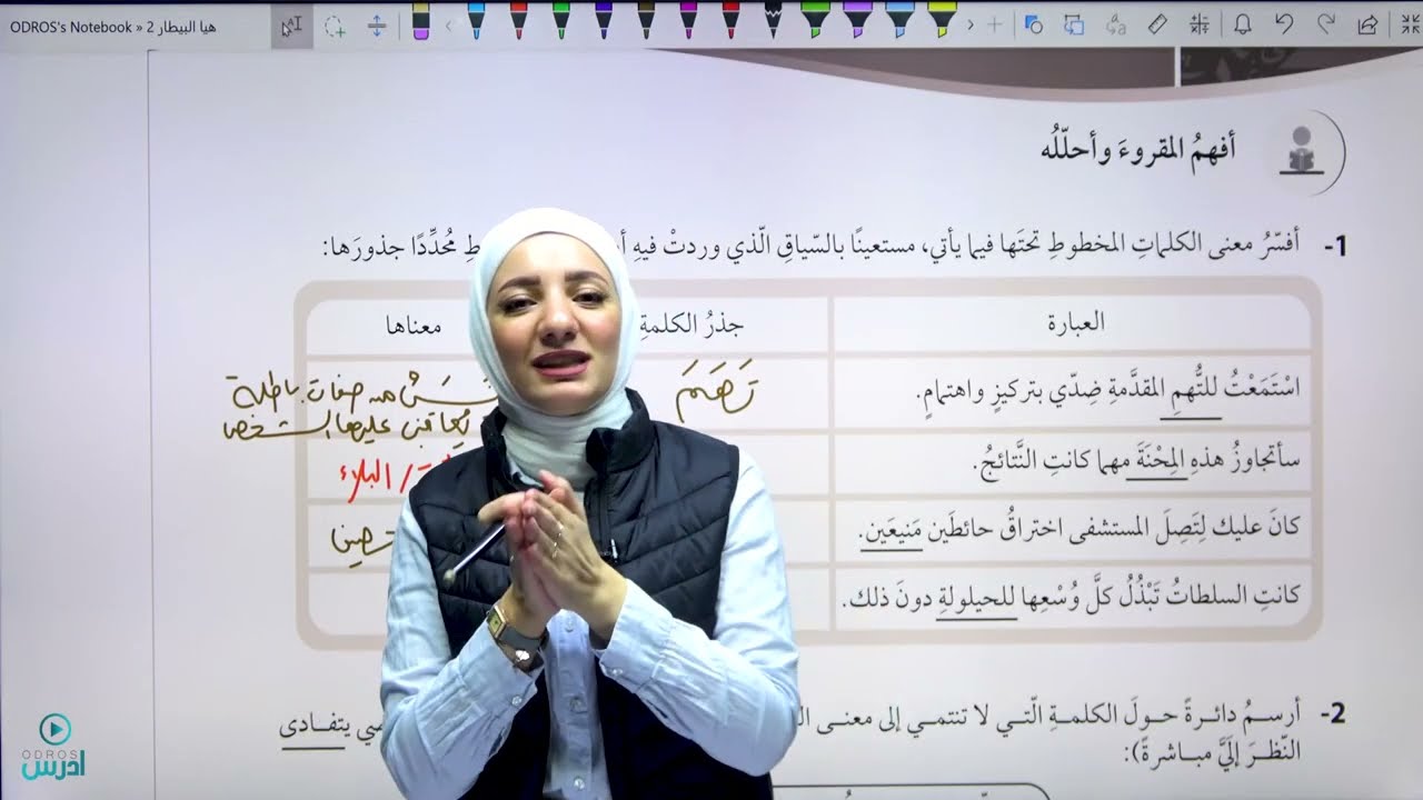 حل أسئلة درس رحلتي الطويلة من أجل الحرية / كتاب التمارين صف عاشر - الأستاذة هيا البيطار